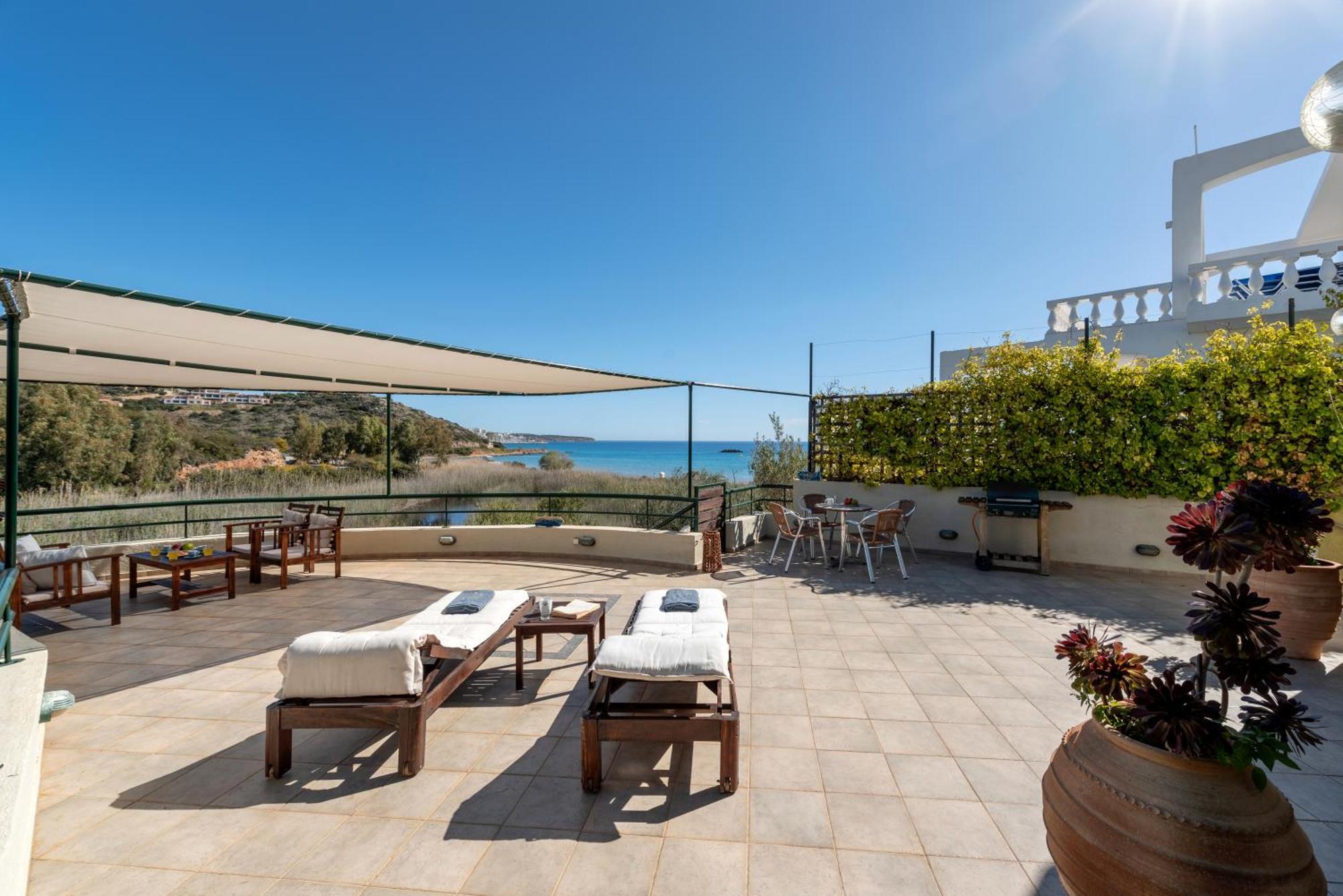 Coastal Dream Beachview Jacuzzi& Sauna Amoudara  Buitenkant foto